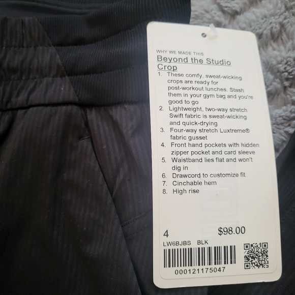 NWT Lululemon Beyond the Studio Crop Pants - Picture 7 of 8